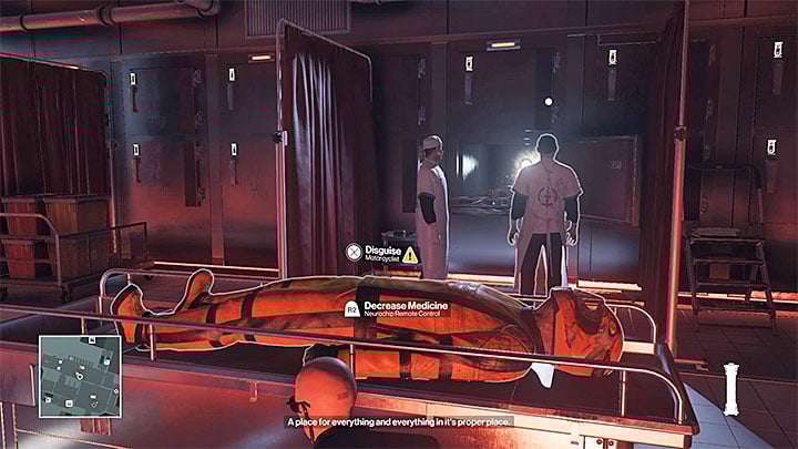 Hide behind the motorcyclists corpse and increase the dosage - Murdering Erich Soders | Hokkaido - Hokkaido: Situs Inversus - Hitman Game Guide