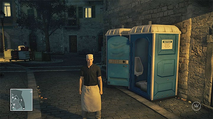 Kitchen assistant outfit - Disguises and important items | Sapienza: The Icon - Summer Episode - Sapienza: The Icon - Hitman Game Guide