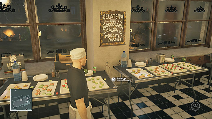 The key is in the café - Disguises and important items | Sapienza: The Icon - Summer Episode - Sapienza: The Icon - Hitman Game Guide