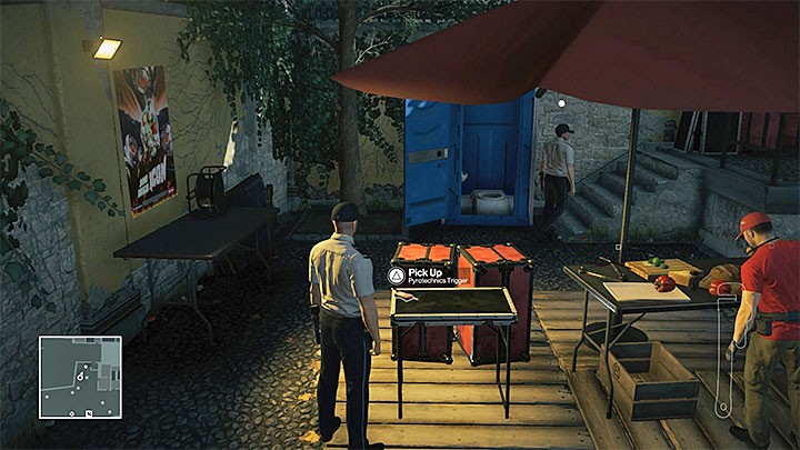 Watch out for the people working around the trigger - Disguises and important items | Sapienza: The Icon - Summer Episode - Sapienza: The Icon - Hitman Game Guide