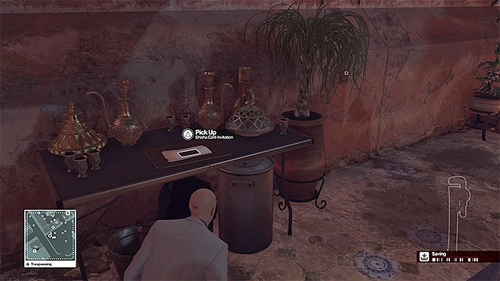 You can sneak past the waiters and snatch the invitation - Studying Mendolas route and reaching the VIP area | Marrakesh: A House Built on Sand - Summer Episode - Marrakesh: A House Built on Sand - Hitman Game Guide