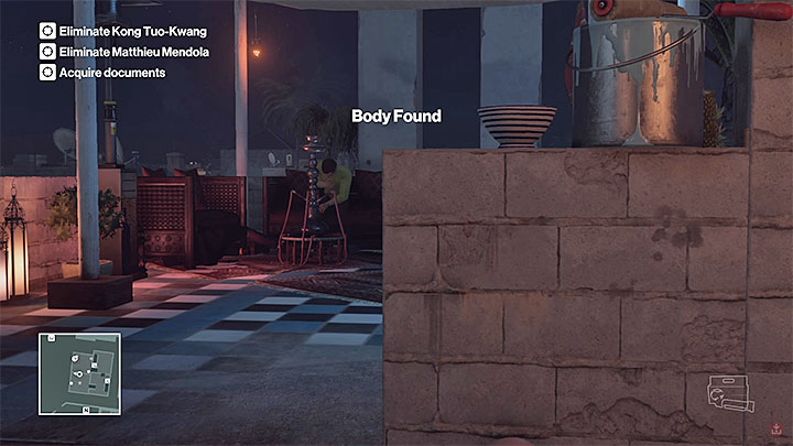 Thanks to using lethal poison Mendola and Kwang will die in the same spot - Murdering both targets | Marrakesh: A House Built on Sand - Summer Episode - Marrakesh: A House Built on Sand - Hitman Game Guide