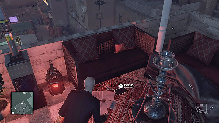 Apart from murdering your targets, to complete A house Built on Sand, you also have to obtain secret documents, which had to be handed over during the meeting - Obtaining the documents and leaving the area | Marrakesh: A House Built on Sand - Summer Episode - Marrakesh: A House Built on Sand - Hitman Game Guide