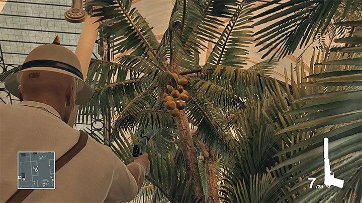 An example of a coconut that can be shoot down - Bangkok | Achievements / Trophies - Achievements / Trophies - Hitman Game Guide