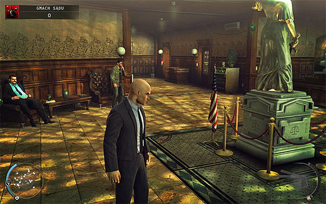 The ground floor is accessible for everyone - Courthouse - Exploring the courthouse | 15: Skurkys Law - 15: Skurkys Law - Hitman: Absolution Game Guide