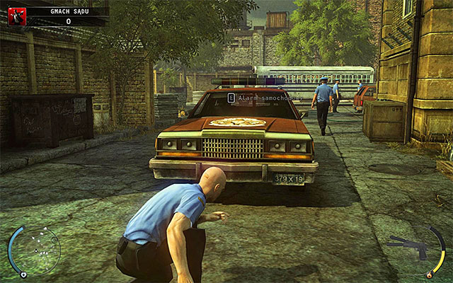 A parking lot located at the back of the courthouse is inaccessible - Courthouse - Exploring the courthouse | 15: Skurkys Law - 15: Skurkys Law - Hitman: Absolution Game Guide