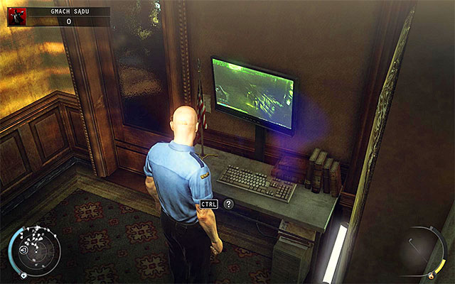 Less obvious solution is to use a computer terminal, located in the small right room (screen above) - Courthouse - Getting to the holding cells in judge disguise | 15: Skurkys Law - 15: Skurkys Law - Hitman: Absolution Game Guide