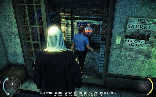 If you use judge disguise, then you can reach the main area of this location without problems - Holding cells | 15: Skurkys Law - 15: Skurkys Law - Hitman: Absolution Game Guide