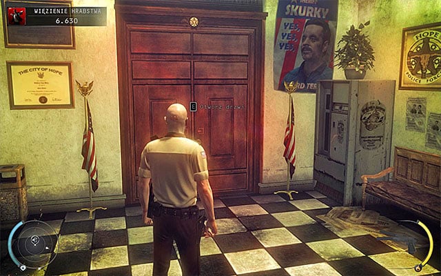 The exit from the county jail is located near the place, where youve found your pistols (it is shown on the above screen) - County jail | 16: Operation Sledgehammer - 16: Operation Sledgehammer - Hitman: Absolution Game Guide