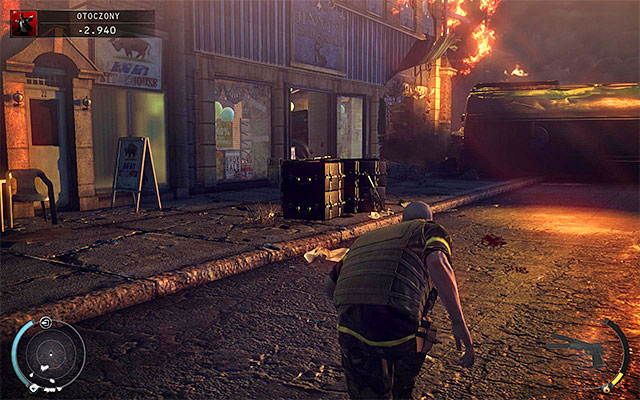 In both cases described above you have to wait until soldiers decide to leave the area, heading towards the command center located on the square in front of the police station - Outgunned | 16: Operation Sledgehammer - 16: Operation Sledgehammer - Hitman: Absolution Game Guide