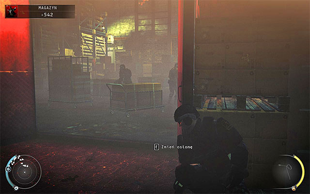 Personally I would advise to avoid both soldiers, especially that elimination of them wont gain you nothing (Agency heavy trooper disguise has the same risk level of detection as Agency grunt disguise) - Burn | 16: Operation Sledgehammer - 16: Operation Sledgehammer - Hitman: Absolution Game Guide