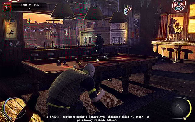 You start exploring the new location in on the bar floor - Hope Fair | 16: Operation Sledgehammer - 16: Operation Sledgehammer - Hitman: Absolution Game Guide