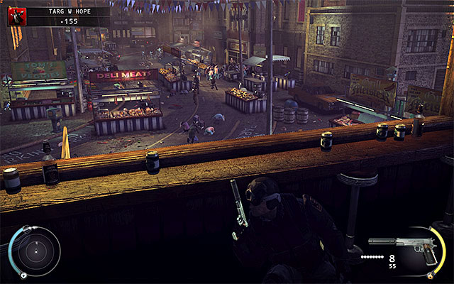 When you run out of sniper rifle ammo, it would be good to return to the place where youve killed the sniper and continue shooting using one of assault rifles - Hope Fair | 16: Operation Sledgehammer - 16: Operation Sledgehammer - Hitman: Absolution Game Guide