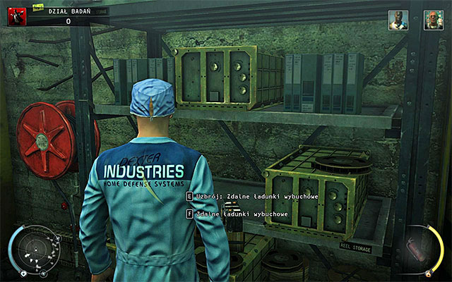 Another aggressive method is using a proximity mine or remote explosives - R&D - Murdering Dr. Valentine | 12: Death Factory - 12: Death Factory - Hitman: Absolution Game Guide