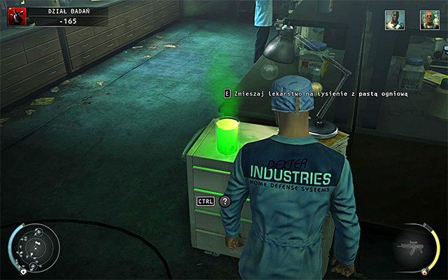 Now return to the room with two scientists and spike the paste with baldness cure (screen above) - R&D - Murdering Dr. Valentine | 12: Death Factory - 12: Death Factory - Hitman: Absolution Game Guide