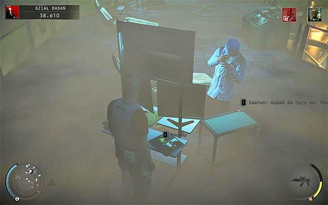 A much better idea is eliminating the scientist in an arranged accident connected with sample robot - R&D - Murdering Dr. Ashford | 12: Death Factory - 12: Death Factory - Hitman: Absolution Game Guide