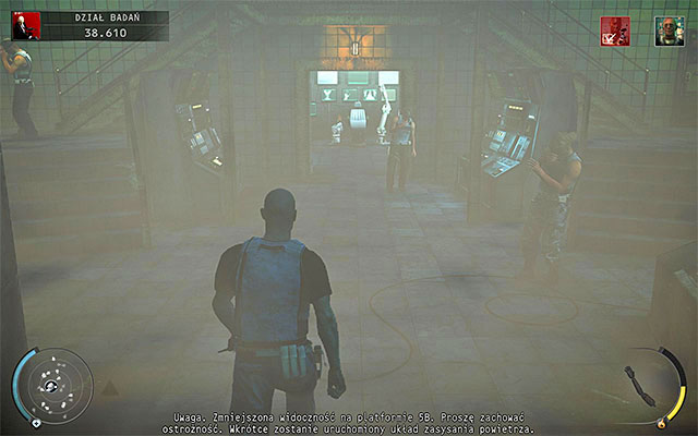 Now you have to reach a lab room shown on the above screen, located directly under the stairs, which youve used to get to the lower part of the silo - R&D - Murdering Dr. Ashford | 12: Death Factory - 12: Death Factory - Hitman: Absolution Game Guide