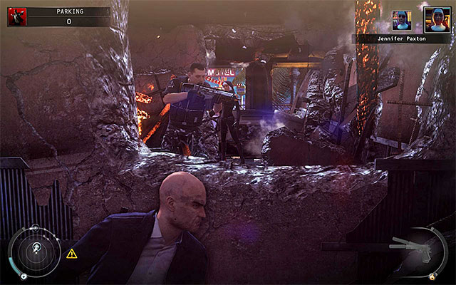 You can now act in two different ways - Parking - Murdering Jennifer Paxton | 14: Attack of the Saints - 14: Attack of the Saints - Hitman: Absolution Game Guide