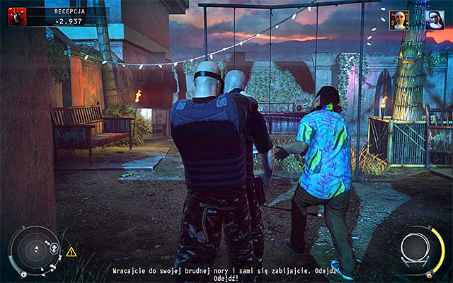 You should be able to notice a second captured civilian (motels owner) near the reception - Reception - Exploring the reception | 14: Attack of the Saints - 14: Attack of the Saints - Hitman: Absolution Game Guide