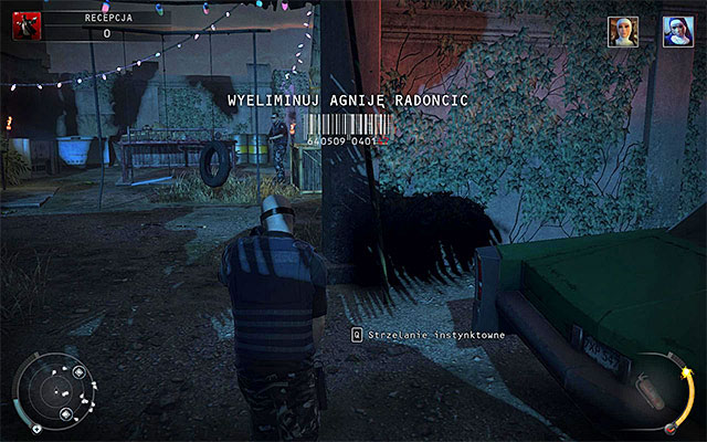 If you didnt make it in time to take care of Dijana or if youve chosen to remain unnoticed, then she will begin travelling between the reception and a gas station seen in the distance - Reception - Murdering Dijana and Agnija Radoncic | 14: Attack of the Saints - 14: Attack of the Saints - Hitman: Absolution Game Guide