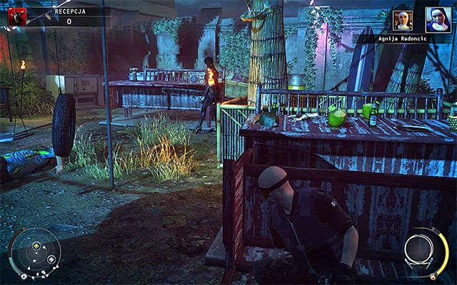 Another idea for getting rid of only Agnija is to turn on the radio found in the recently secured area of the map - Reception - Murdering Dijana and Agnija Radoncic | 14: Attack of the Saints - 14: Attack of the Saints - Hitman: Absolution Game Guide