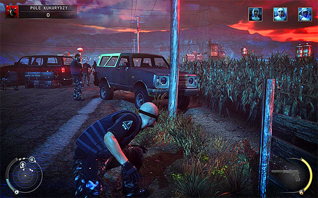 The game will give you an opportunity to murder Louisa Cain at the very beginning of the stage, however you should restrain yourself from killing her, because your action would result in Hitman being attacked by nearby guards - Cornfield - Murdering Louisa Candy Cain | 14: Attack of the Saints - 14: Attack of the Saints - Hitman: Absolution Game Guide