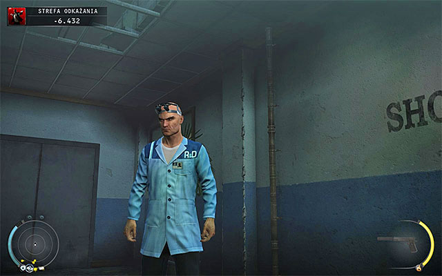 Researcher disguise can be obtained for the first time in Decontamination stage but it would be better to get it in the R&D stage, by attacking one of scientist in side silos rooms - 12: Death Factory - p. 1 | Challenges - Challenges - Hitman: Absolution Game Guide