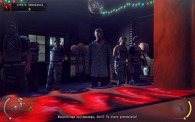 Wait for Carl celebrating birthday and accompanying guards, looking out from the cake if needed - 12: Death Factory - p. 2 | Challenges - Challenges - Hitman: Absolution Game Guide