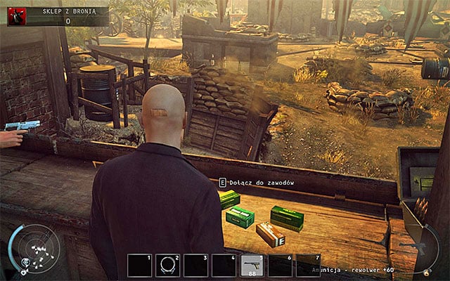 After reaching the destination, approach Lilly, current shooting range champion - Gun Shop - Winning the shooting range contest | 8: Birdies Gift - 8: Birdies Gift - Hitman: Absolution Game Guide