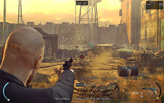 In order to win the contest you have to gain at least 471 points in 2 minutes - Gun Shop - Winning the shooting range contest | 8: Birdies Gift - 8: Birdies Gift - Hitman: Absolution Game Guide