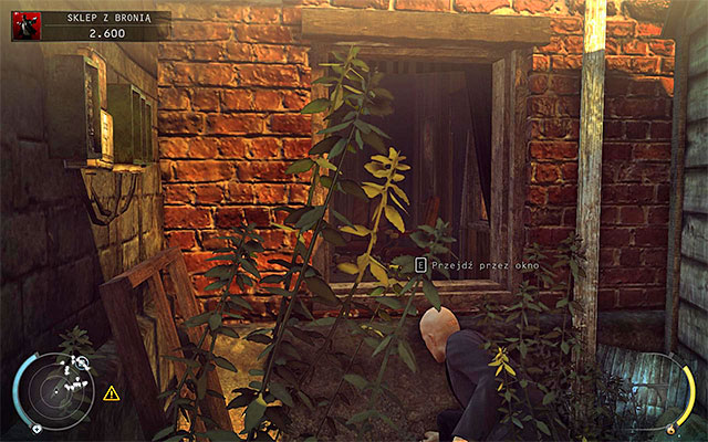 Regardless of how you get close to gun shop owners office, use the shutter shown on the above screen, but first make sure that the room is empty - Gun Shop - Getting the key to the cabinet | 8: Birdies Gift - 8: Birdies Gift - Hitman: Absolution Game Guide