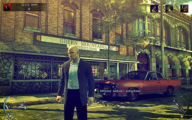 Left from the alley, where you start the mission, you can find a convenience store - Streets of Hope - Exploring the town | 9: Shaving Lenny - 9: Shaving Lenny - Hitman: Absolution Game Guide