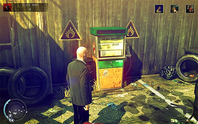 Another place visited by Tyler is a square located in front of the car garage - Streets of Hope - Murdering Tyler Colvin | 9: Shaving Lenny - 9: Shaving Lenny - Hitman: Absolution Game Guide