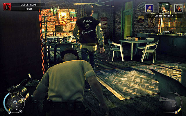 After getting to the garage first floor you have to decide how you want to get rid of Landon Metcalf - Streets of Hope - Murdering Landon Metcalf | 9: Shaving Lenny - 9: Shaving Lenny - Hitman: Absolution Game Guide