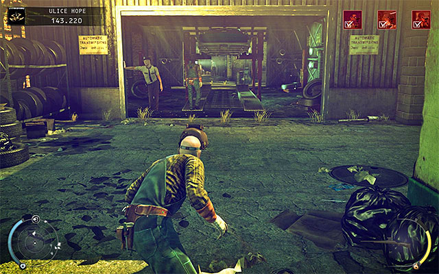 You can get to the mentioned door in two ways - Streets of Hope - Getting to the back entrance | 9: Shaving Lenny - 9: Shaving Lenny - Hitman: Absolution Game Guide