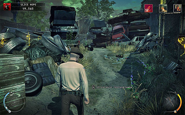 Another method is to cross the scrapyard - Streets of Hope - Getting to the back entrance | 9: Shaving Lenny - 9: Shaving Lenny - Hitman: Absolution Game Guide