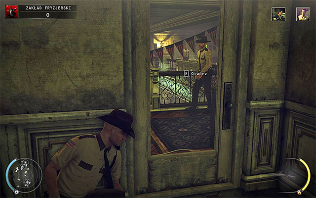The first floor of the barbershop consists of two small room and several corridors - Barbershop - Exploring the barbershop | 9: Shaving Lenny - 9: Shaving Lenny - Hitman: Absolution Game Guide