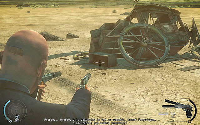 If you want to be more creative, you can use melee weapons - Desert | 10: End of the Road - 10: End of the Road - Hitman: Absolution Game Guide