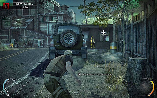 Your current target is a second post shown on the above screen, located to the right from sawmill - Dead End - Disabling primary and backup security systems | 11: Dexter Industries - 11: Dexter Industries - Hitman: Absolution Game Guide