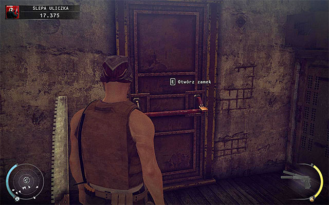 Regardless whether you have chosen the main or side entrance to sawmill, you have to reach the door shown on the above screen - Dead End - Locating sawmill entrance | 11: Dexter Industries - 11: Dexter Industries - Hitman: Absolution Game Guide