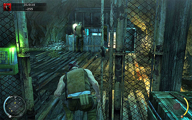 Wait until it gets safe here and only after that start your actions, heading towards the bridge - Descent - Getting into mines | 11: Dexter Industries - 11: Dexter Industries - Hitman: Absolution Game Guide