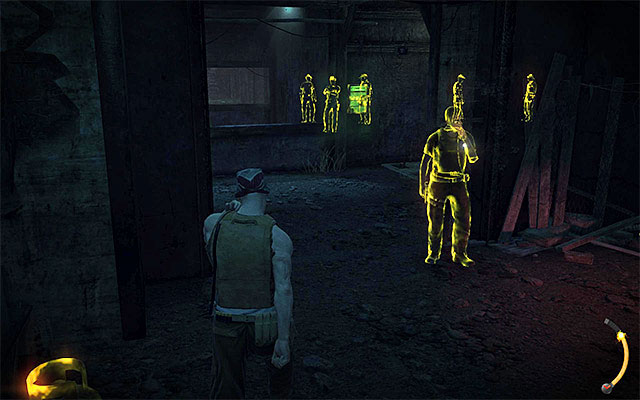 It is best to wait until all local guards reach their posts, leaving only their leader guarding the passage to the further part of the mines - Descent - Reaching the elevator | 11: Dexter Industries - 11: Dexter Industries - Hitman: Absolution Game Guide