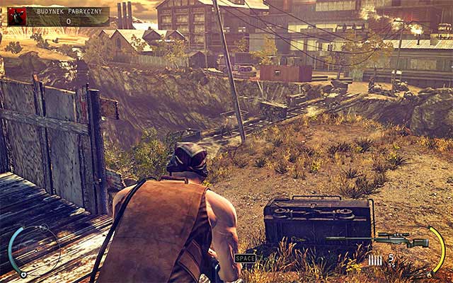 If youve picked up the sniper rifle, it is worth to place yourself at the observation point shown on the above screen - Factory Compound - Reaching the main complex | 11: Dexter Industries - 11: Dexter Industries - Hitman: Absolution Game Guide