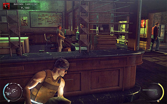 If you got into the factory building through the rooftop or the main entrance, then youll find yourself at the reception shown on the above screen - Factory Compound - Accessing the factory building lobby | 11: Dexter Industries - 11: Dexter Industries - Hitman: Absolution Game Guide