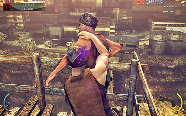 Another possibility is to push the enemy leaning over the railing - 11: Dexter Industries | Challenges - Challenges - Hitman: Absolution Game Guide