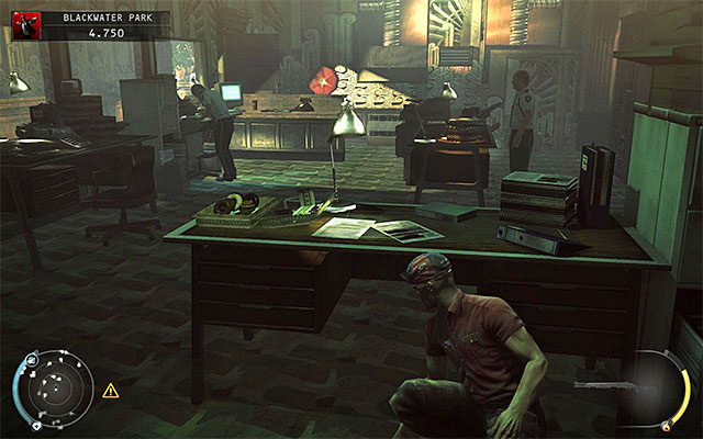 In the security room you can encounter at least two enemies, even on lower difficulty settings - Blackwater Park - Unlocking access to the lift | 18: Blackwater Park - 18: Blackwater Park - Hitman: Absolution Game Guide