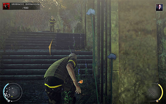 If you stay on the main path patrolled by previously mentioned Agency heavy troopers, youll reach the stairs shown on the above screen - Burnwood Family Tomb - Exploring the tomb area | 20: Absolution - 20: Absolution - Hitman: Absolution Game Guide