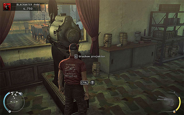 The second part of the challenge is putting the reel to the projector - 18: Blackwater Park - p. 1 | Challenges - Challenges - Hitman: Absolution Game Guide