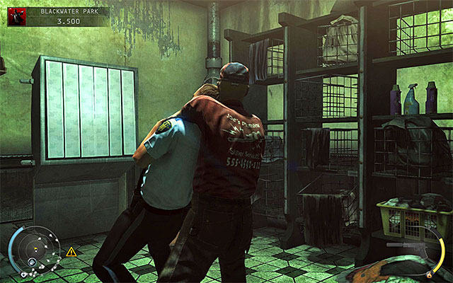It would be best to use a radio or throwable objects to lure enemies to come to this room - 18: Blackwater Park - p. 1 | Challenges - Challenges - Hitman: Absolution Game Guide