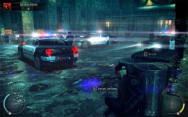 Move to the courtyard and spend some time to get to know with the situation - Courtyard | 5: Hunter and Hunted - 5: Hunter and Hunted - Hitman: Absolution Game Guide